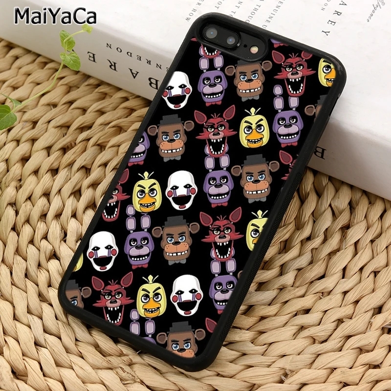 MaiYaCa FNAF Five Nights All чехол для телефона iPhone X XR XS 11 12 13 Pro MAX 5 6 7 8 Plus Samsung Galaxy S8 S9 S10 |