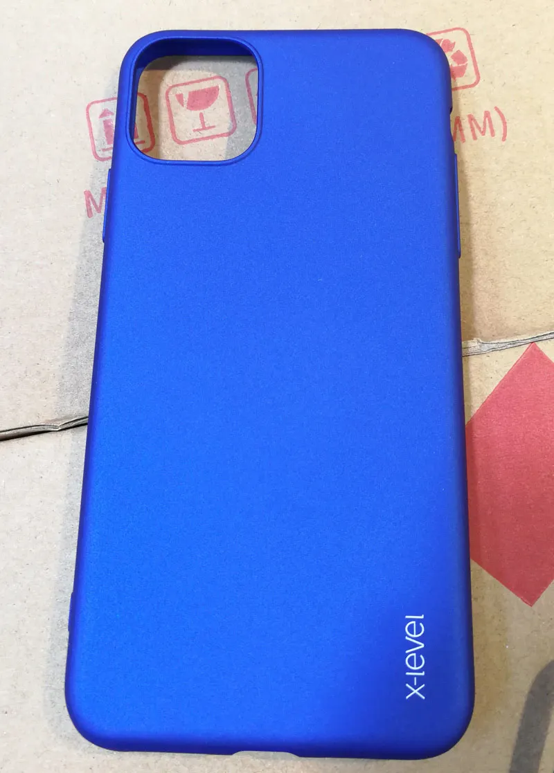 Blue X-Level Мягкий силиконовый чехол для iPhone 11 Pro Max X Level Ультратонкий матовый ТПУ защитный чехол - Цвет: Blue