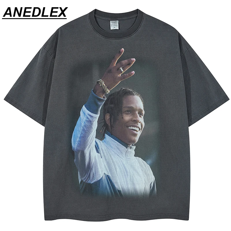 

Футболка мужская в стиле хип-хоп, с принтом Рокки