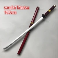 11 cosplay roronoa zoro sword weapon anime armed katana espada wood ninja knife samurai sword prop toys for teens 100cm
