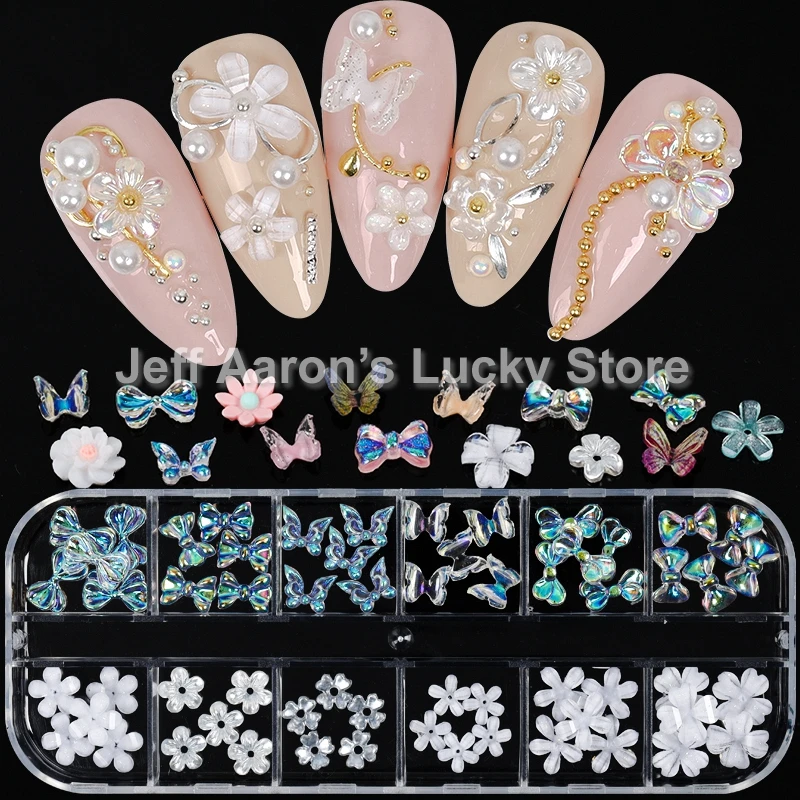 Декоративные наклейки для ногтей 3d в виде бабочки Набор наклеек дизайна