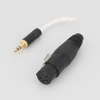 audiocrast 3 5mm male to 4 pin xlr balanced female 7n occ silver plated adapter cable 3 5 to xlr audio cable