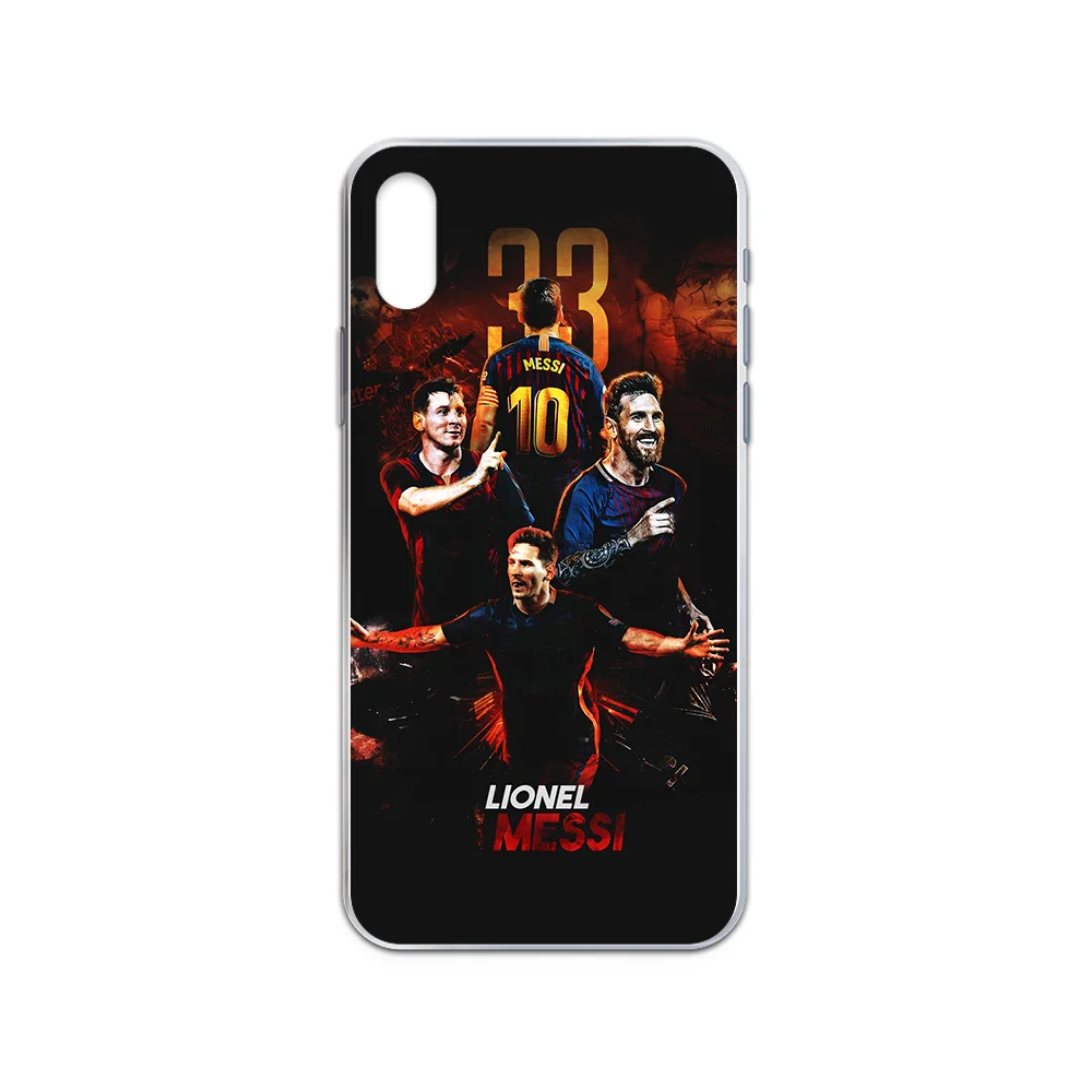 

soccer football Lionel Messi Phone Case cover For iphone 4 4S 5 5C 5S 6 6S PLUS 7 8 X XR XS 11 PRO SE 2020 MAX transparent