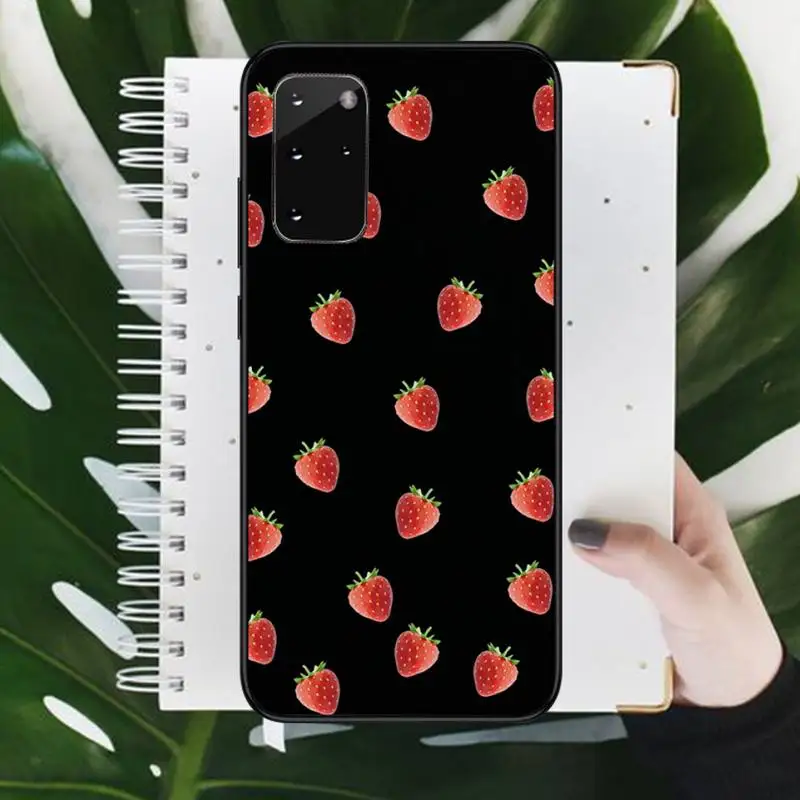 

Cherry Peach watermelon fruit pattern Phone Case For Samsung galaxy S 9 10 20 A 10 21 30 31 40 50 51 71 s note 20 j 4 2018 plus