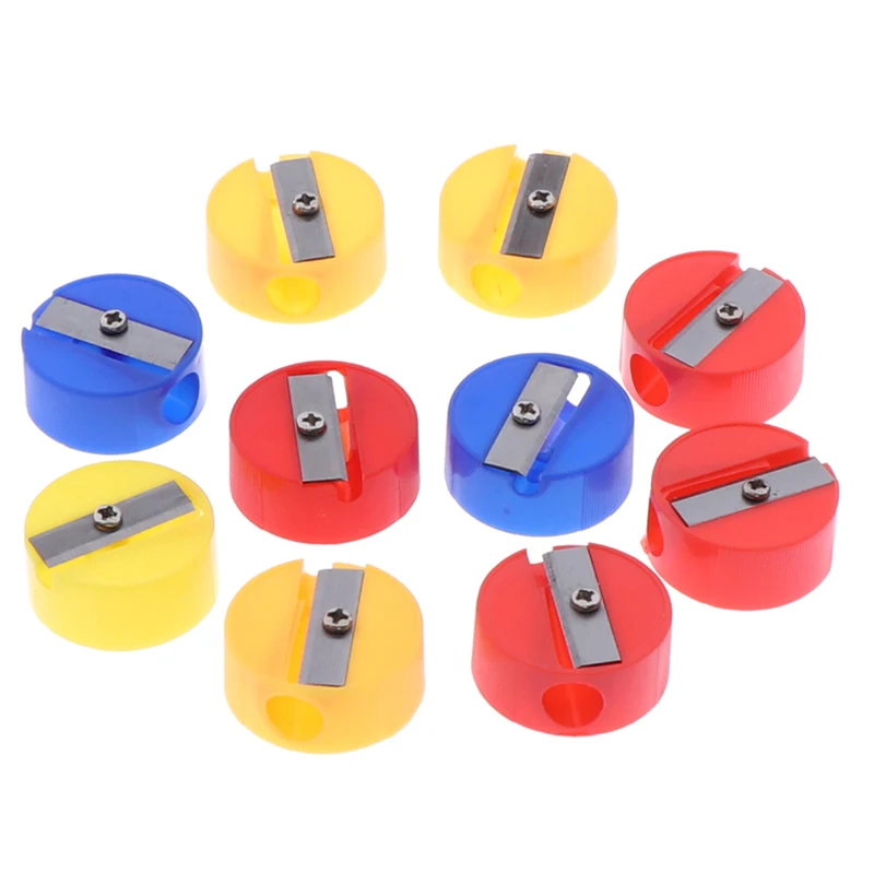 

Канцелярская точилка для карандашей 10 шт./лот, офисные и школьные принадлежности, аксессуары, ручные точилки для карандашей