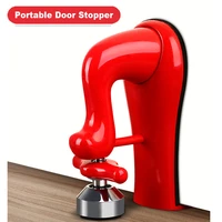 high strength zinc alloy door stopper floor for home portable stopper door closer for bedroom personal security device