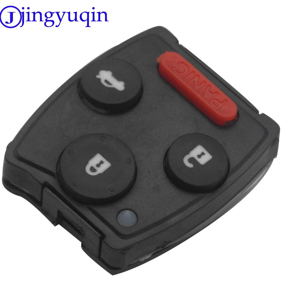 

Jingyuqin 4 кнопки для Honda Accord Sedan Civic CRV Pilot Car Key Shell резиновая накладка комплект пульт дистанционного управления для ключей чехол для автомобиля Fob...