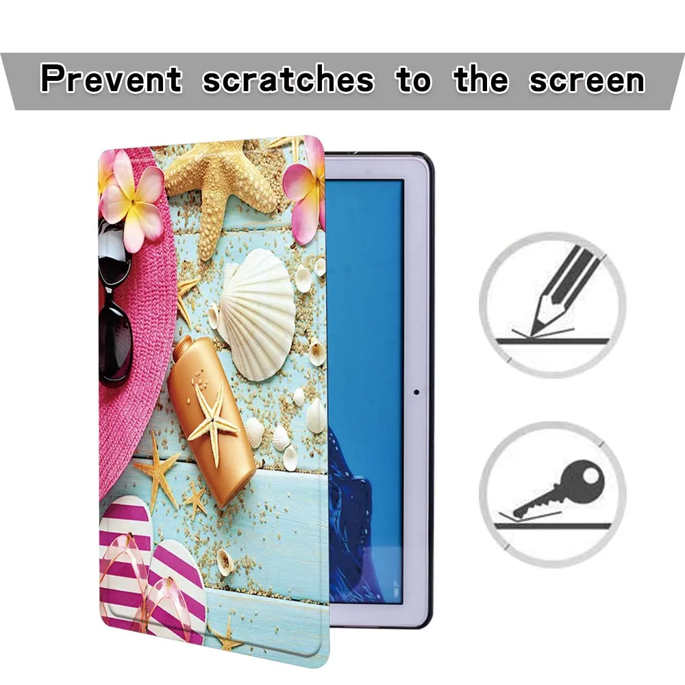 Чехол для планшета легкий с принтом Huawei MediaPad T5 10/MediaPad T3 8 0/MediaPad 10 9 6/M5 Lite/M5 дюйма |