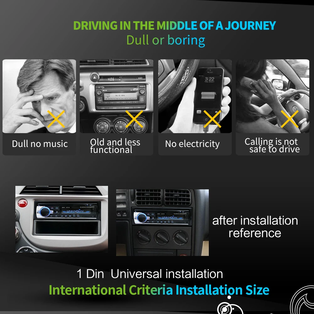 Bluetooth V2.0 JSD-520 Stereo Autoradio Car Radio 12V In-dash 1 Din FM Aux Input Receiver SD USB MP3 MMC WMA Audio Playe | Автомобили и