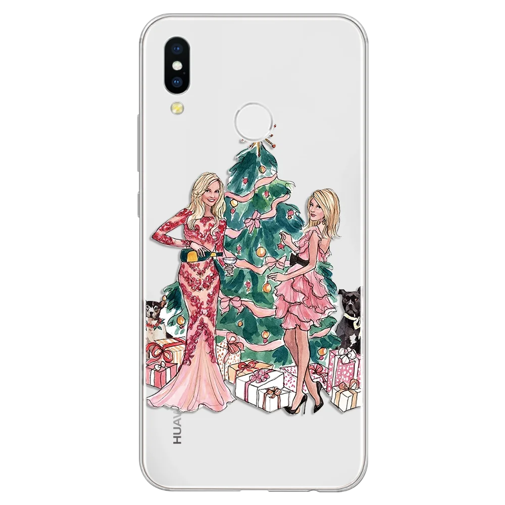 0csd2nv Рождество для huawei Nova 3 3i 4 5 5i 3e 4e Pro черный коричневый волос девушка королева чехол для huawei Y6 Y9 Y7 Y5 Pro Prime - Цвет: 0csd2nv