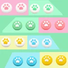 Резиновые Аналоговые колпачки для Nintendo Switch Switch Lite, защитная крышка джойстика, колпачки для кнопки для контроллера NS Switch Joy-con