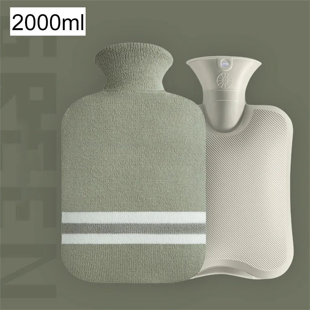 

Hot Water Bottle Water Injection PVC Portable Handmaker Large Warm Water Bag For Back, Neck, Waist,Hand, Bed Warm