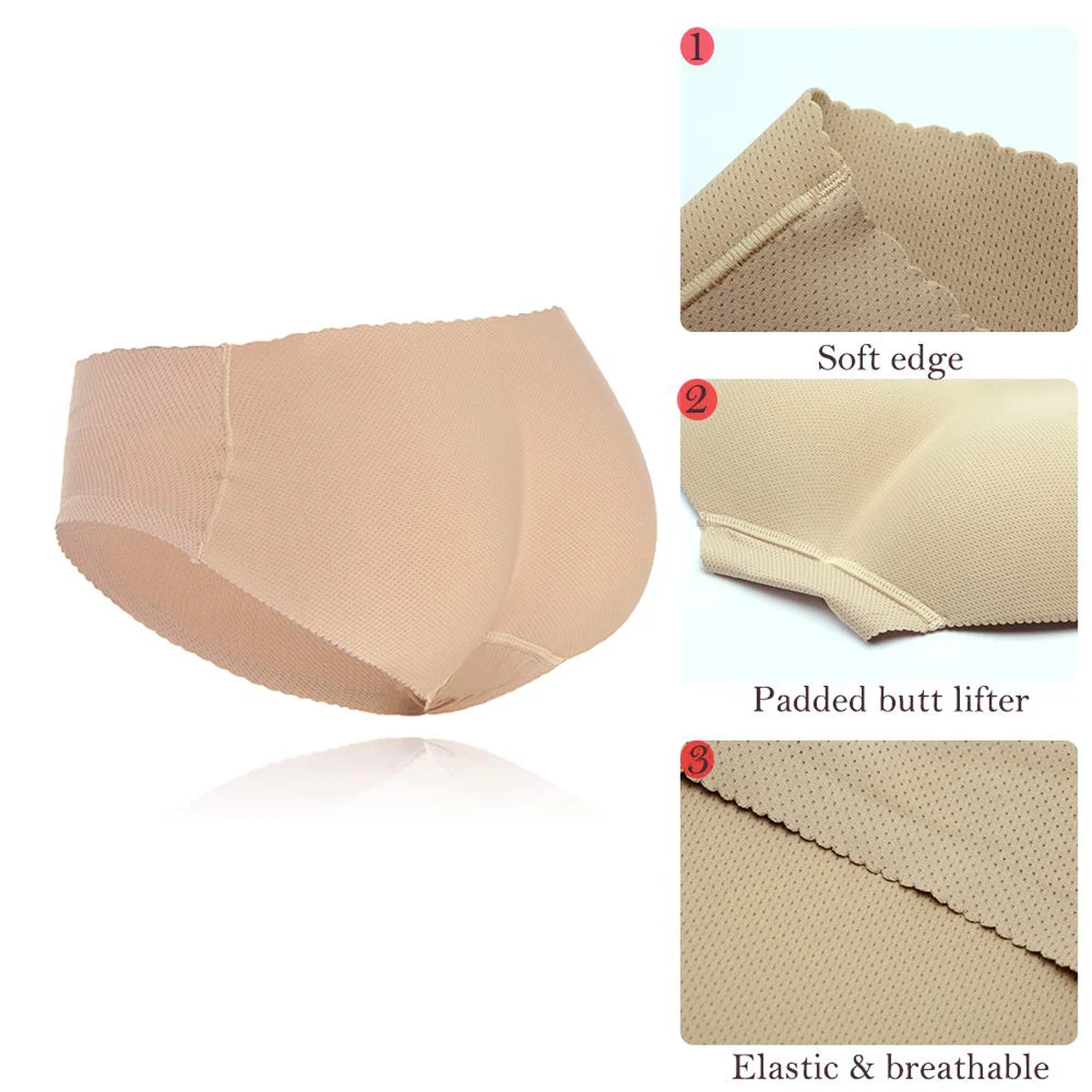 Сексуальные мягкие трусики ягодицы лифтинг нижнее белье женское бесшовные трусы