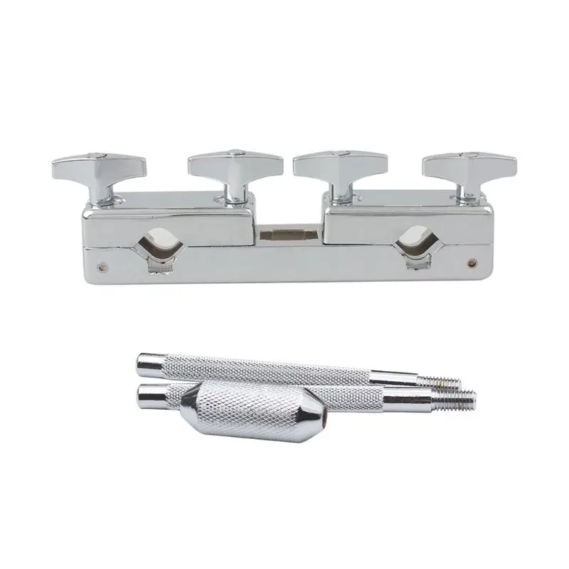 

H053 1pcs Metal Connecting Clamp Holder Bracket Rod Percussion Drum Set for Cowbell Accessory drum set professional