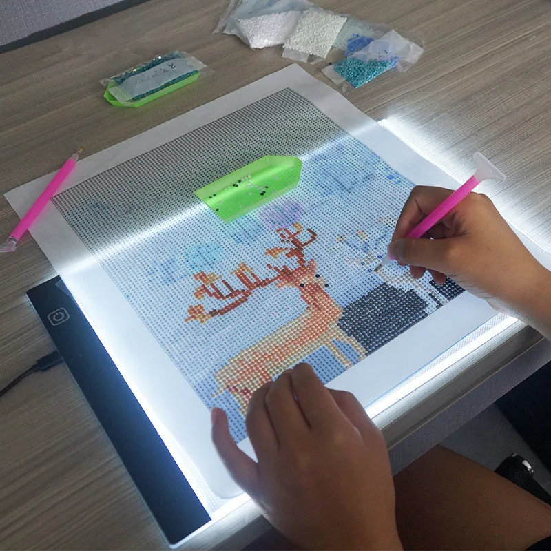 Светодиодный доска для рисования A4 три уровня Плавная копия Litenergy Портативный