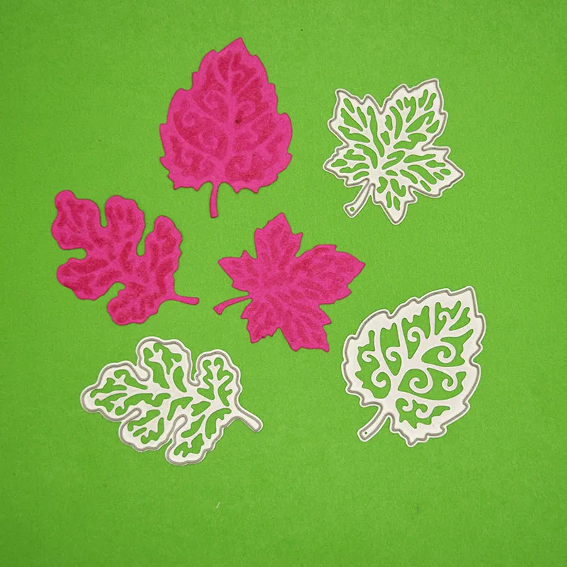 Новый набор листьев и металлические штампы для резки скрапбукинга изготовления