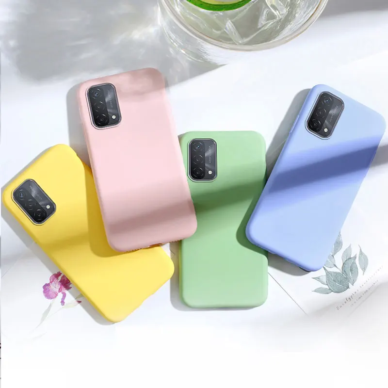 Shockproof TPU Phone Case For OPPO A93 5G Case Cover Original Candy Color Case Oppo A93 Capa Fundas oppo A93 Pink Blue Fashion