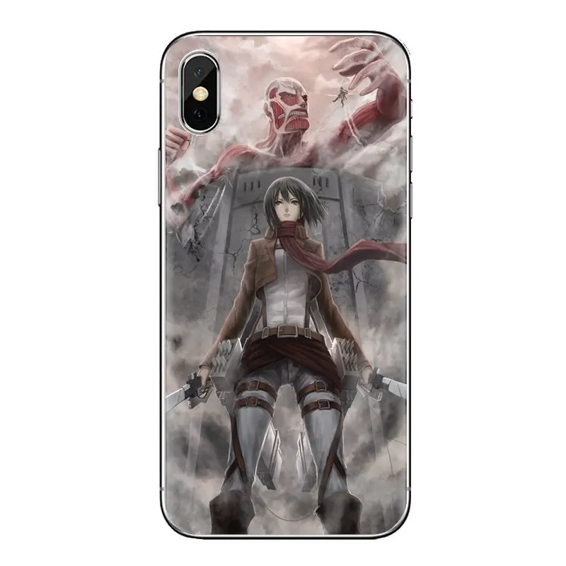 Корпус для iPhone XS Max XR X 4 4s 5 5S 5C SE 6 6S 7 8 Plus samsung Galaxy J1 J3 J5 J7 A3 A5 Shingeki no Kyojin Attack on Titan |