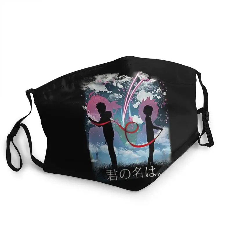 

Anime Kimi No Na Wa Breathable Unisex Japanese Manga Your Name Face Mask Anti Dust Protection Cover Respirator Mouth-Muffle