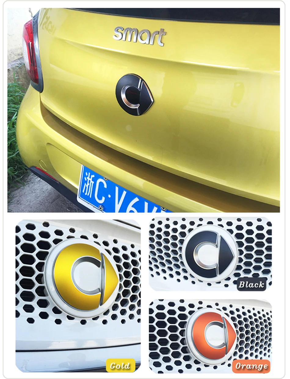 Smart 453 Fortwo Forfour Frot Автомобильная палочка для создания логотипа наклейка авто украшение автомобиля Логотип Автомобильные аксессуары наклейка для мотоцикла