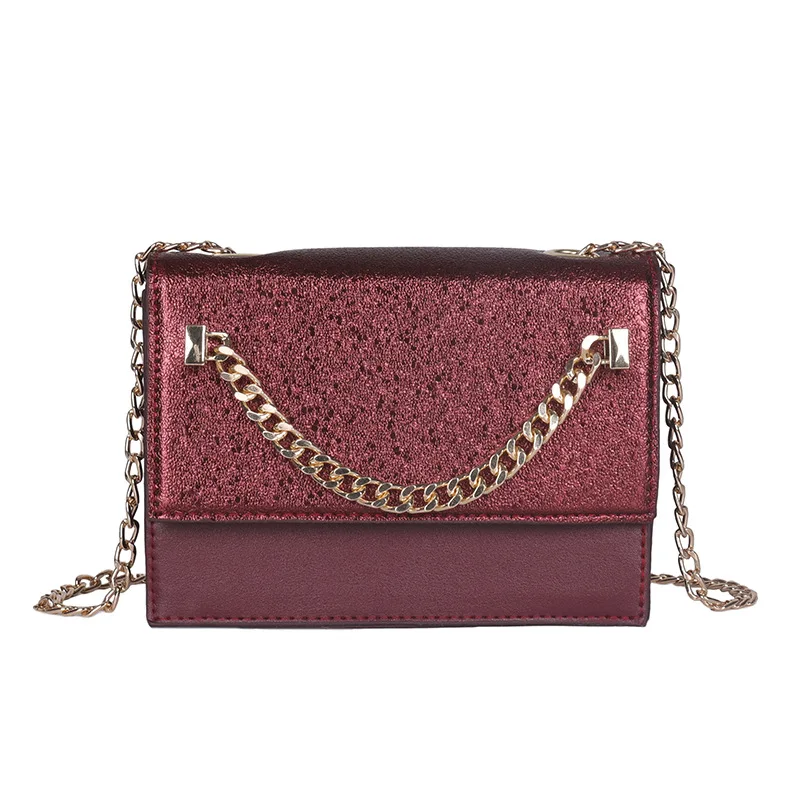 

Женская сумка через плечо с цепочкой и ремешком, маленькая квадратная сумка, хит продаж-WT