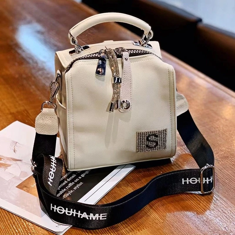 

New Designer Luxury Brand Handbags Top Handle Bags Shoulder Bolsas Tote Crossbody White Purses Split Leather Sac