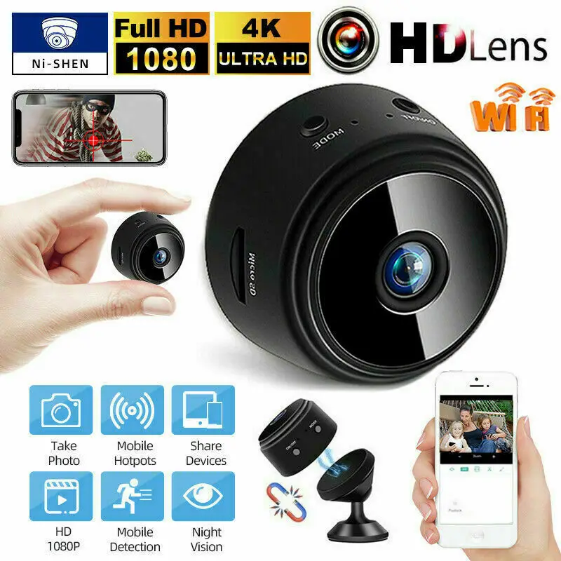 

Мини-камера видеонаблюдения A9, Wi-Fi, 1080P, HD, ip