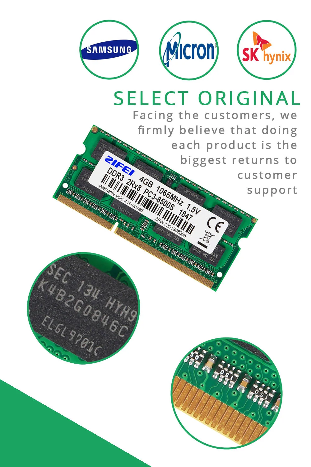 4GB DDR3 ram 1066 MHZ 204PIN 1,5 V 2R* 8 Двойная модель памяти SODIMM для ноутбука Macbook 2009-mid, 2010