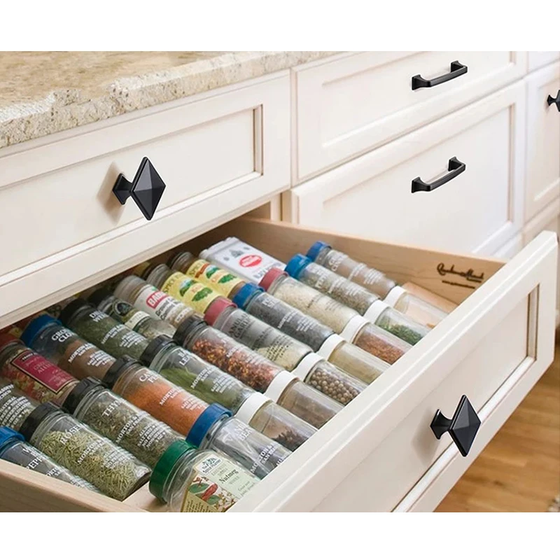 Квадратный матовый черный кухонный шкаф WV в американском стиле ручка для шкафа 128