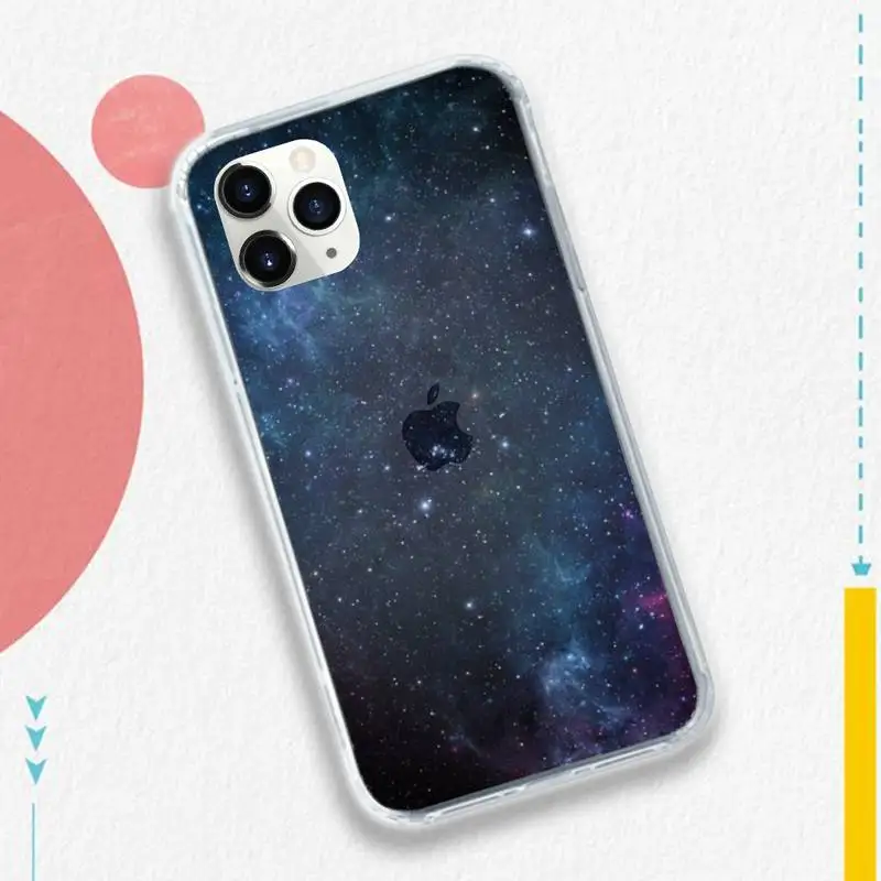 

aesthetics gradient starry sky Art Phone Case for iPhone 11 12 pro XS MAX 8 7 6 6S Plus X 5S SE 2020 XR