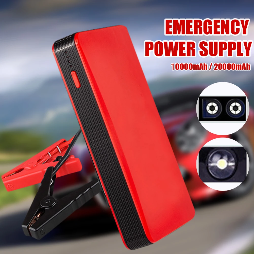 

Car Battery Jump Starter Power Bank 20000mAh 12V 400A Auto Emergency Booster Starting Device With Flashlight For 2.0L Gasoline