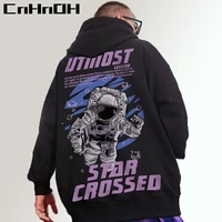 cnhnoh fashion plus size astronaut plus velvet padded hooded sweater streetwear couples fallwinter hoodie mens jacket gf q329