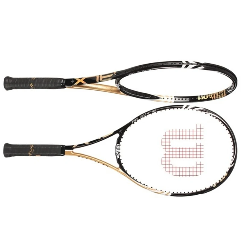 

New Full Carbon Upgraded Blx Blade Tour 98 Tennis Racket 304g Training Racket Game Racket Sport Style High Quality