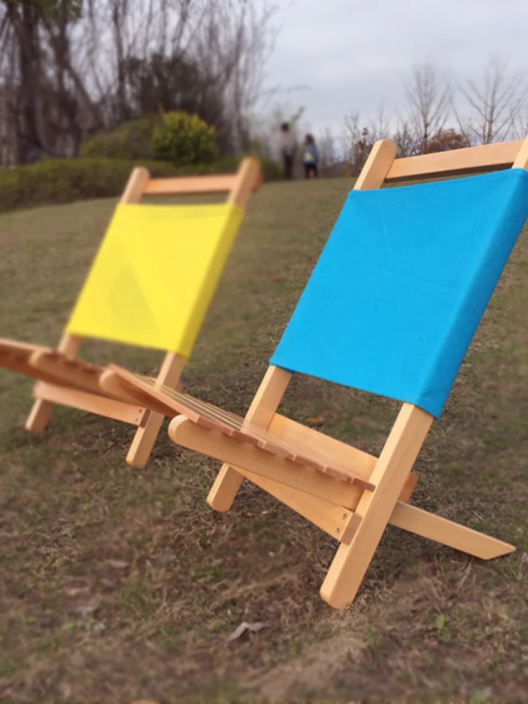 Портативный складной деревянный стул шезлонг для пляжа мебель кемпинга и