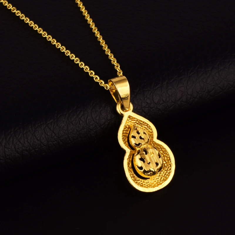 Женская позолоченная цепочка ювелирное изделие кулон в виде тыквы блестящее