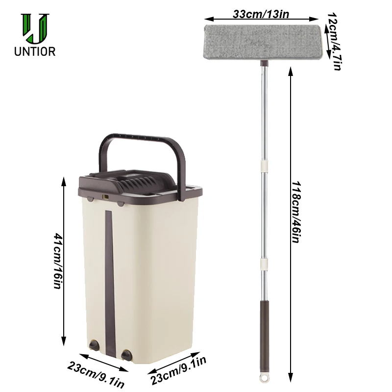 Швабра с автоматическим вращением UNTIOR Magic избегайте мытья рук ультратонкая