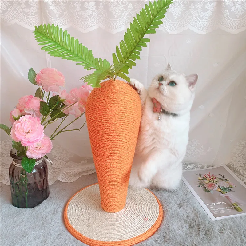 

Милая овощная морковка кошка царапина доска оранжевый Кот восхождение лист кошка шлифовальные лапы игрушка мастер подарок