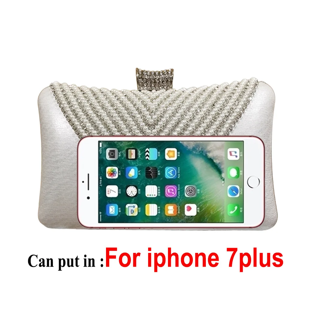 

Handbags for Women V-shaped Diamond Pearl Dinner Bag with Diamond Handbag Silver Bridal Gown Handbag Purse Designer Bag