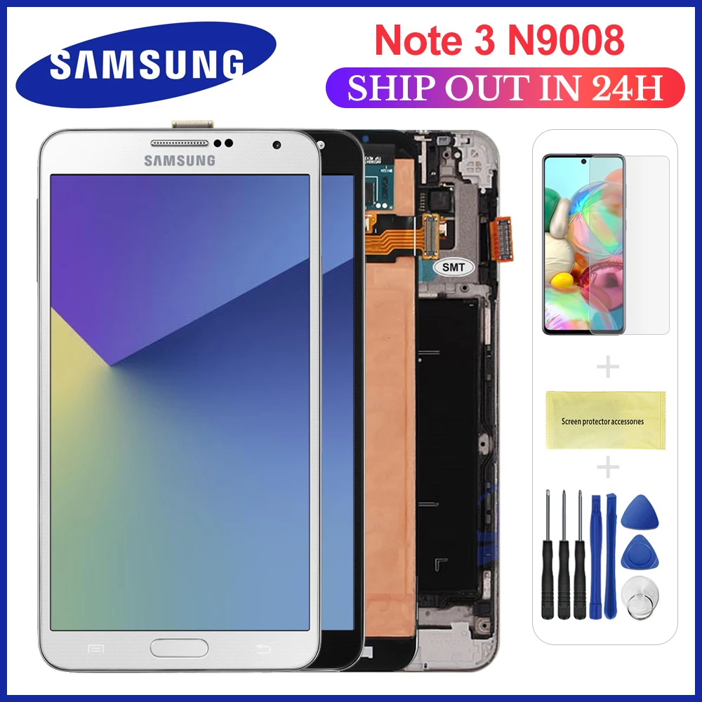 

Оригинальный дисплей 5,7 дюйма для SAMSUNG Galaxy Note 3, ЖК-дисплей, сенсорный экран, Note 3, N9005, N900, N900A, ЖК-дисплей, дигитайзер в сборе