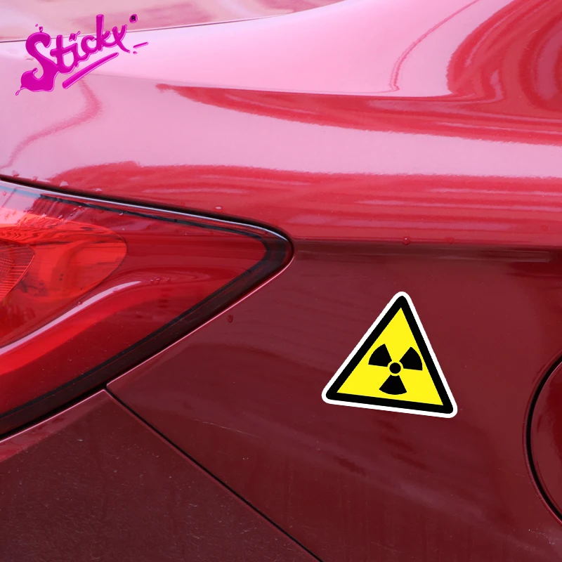 

STICKY Danger Radiation Risk Waterproof Sunscreen Warning Plaques & Signs Car Sticker Decal Decor Vinyl Sticker