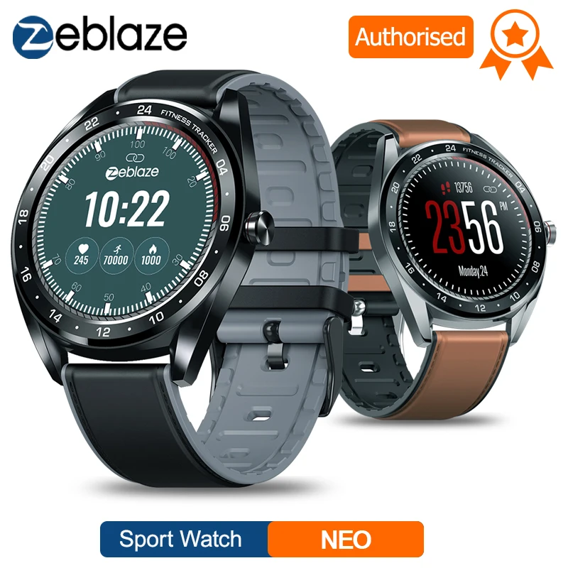 

HOT Zeblaze NEO Touch Display Smart Watch Heart Rate Blood Pressure Smart Bracelet Female Health CountDown Call Rejection Watch