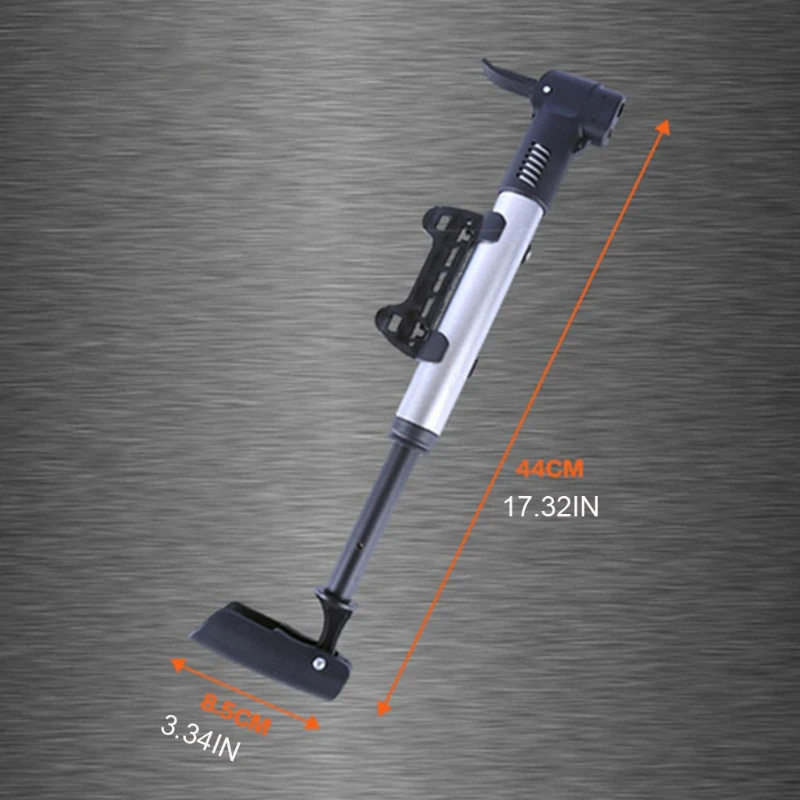 

Portable Mini Bicycle Pump, Pump Bike, Bike Pumps w/ Glueless Puncture Repair , Fits Presta & Schrader for Road, MTB K3NC