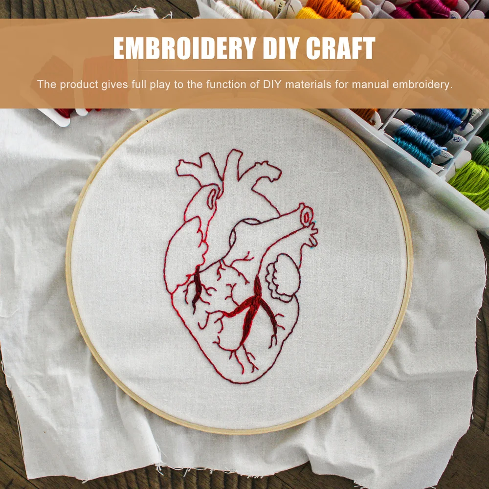 

1 Set of 50 Colors Embroidery Threads Embroidery Tools Needles Embroidery Hoops