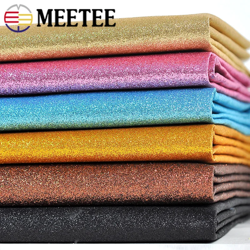 Meetee 50*138 см блестящая искусственная кожа ткань для шитья сделай сам сумка обувь