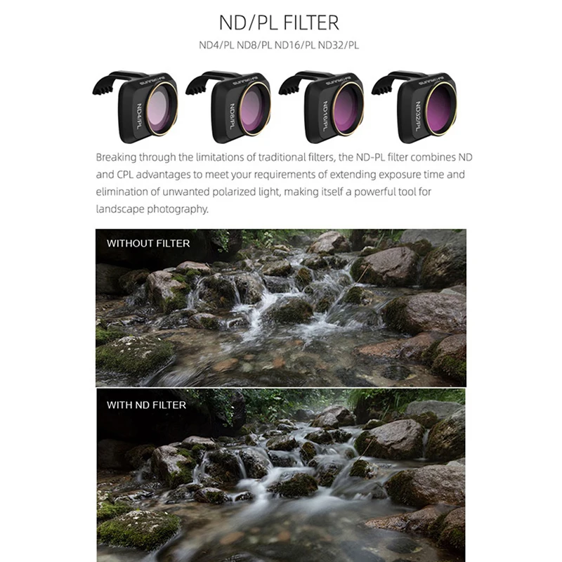 Mavic Mini 2 Gimbal Camera MCUV CPL ND-PL фильтр объектива для DJI объектив беспилотника Zonnekap Protector