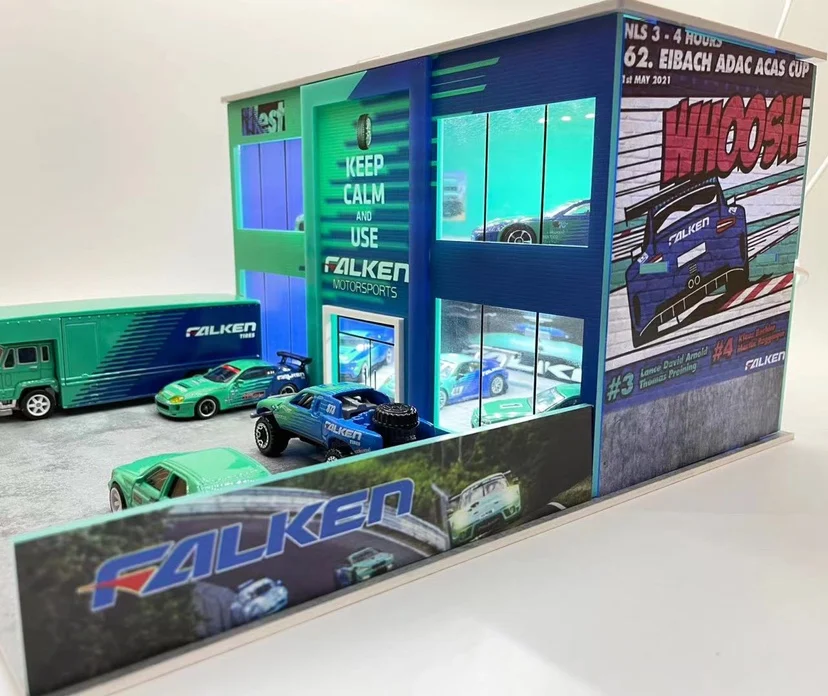 1:64 FALKEN двухслойные брюки станция сцены диорама светодиодный светильник| |