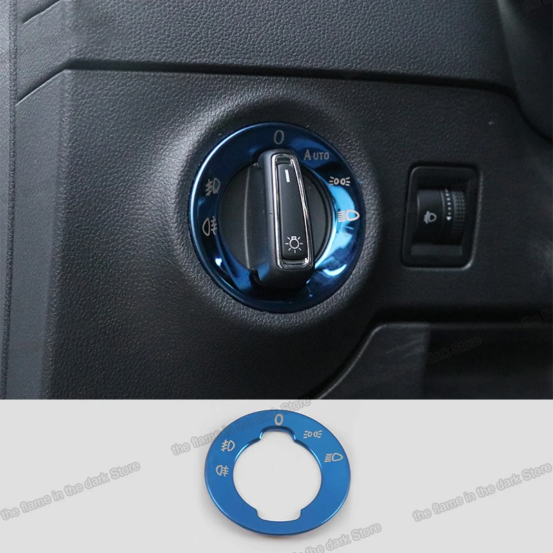 

Lsrtw2017 для Skoda Karoq автомобиля ручка переключатель фар кольцо планки Декоративные интерьерные аксессуары авто 2016 2017 2018 2019 2020