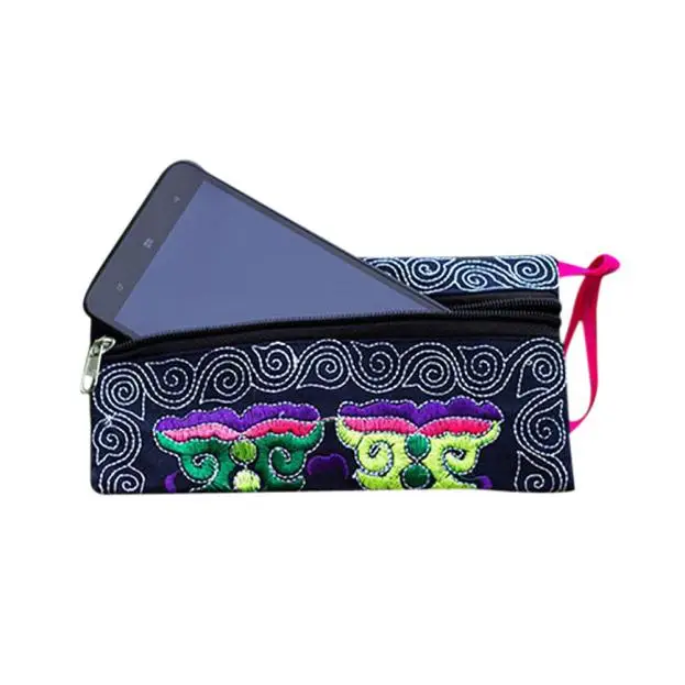 Национальный Кошелек для монет Женский этнический клатч ручной работы с