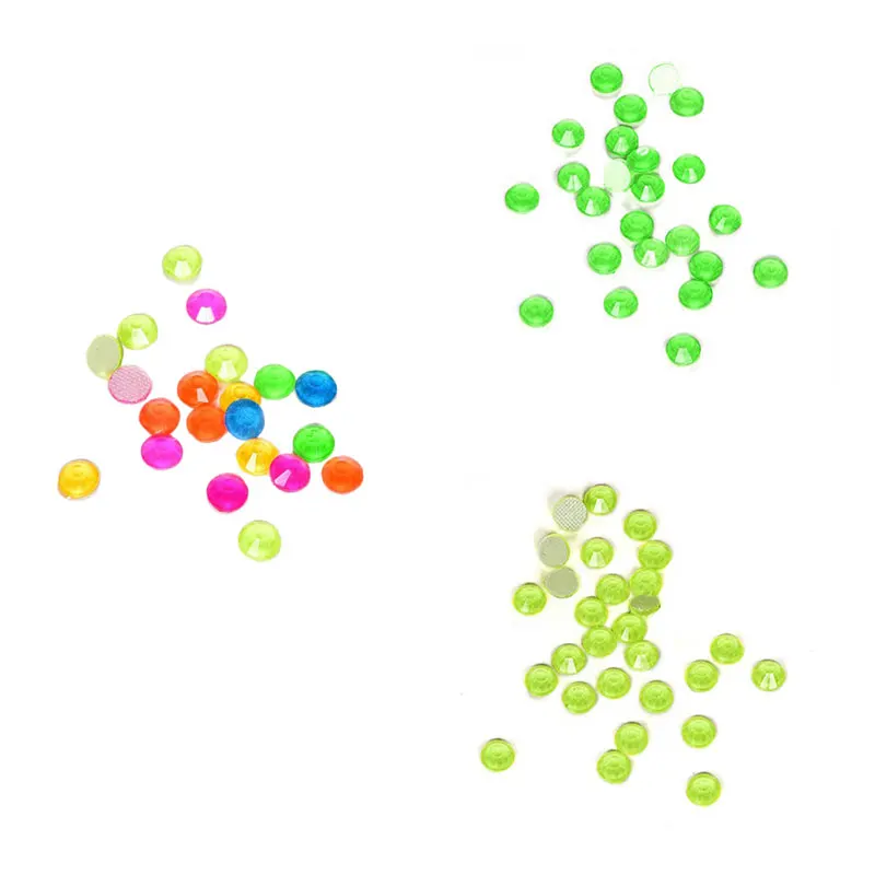 

Noctilucent Rhinestones Neon Candy Colors Glue On/Non Hotfix Rhinestone Garment Decorations