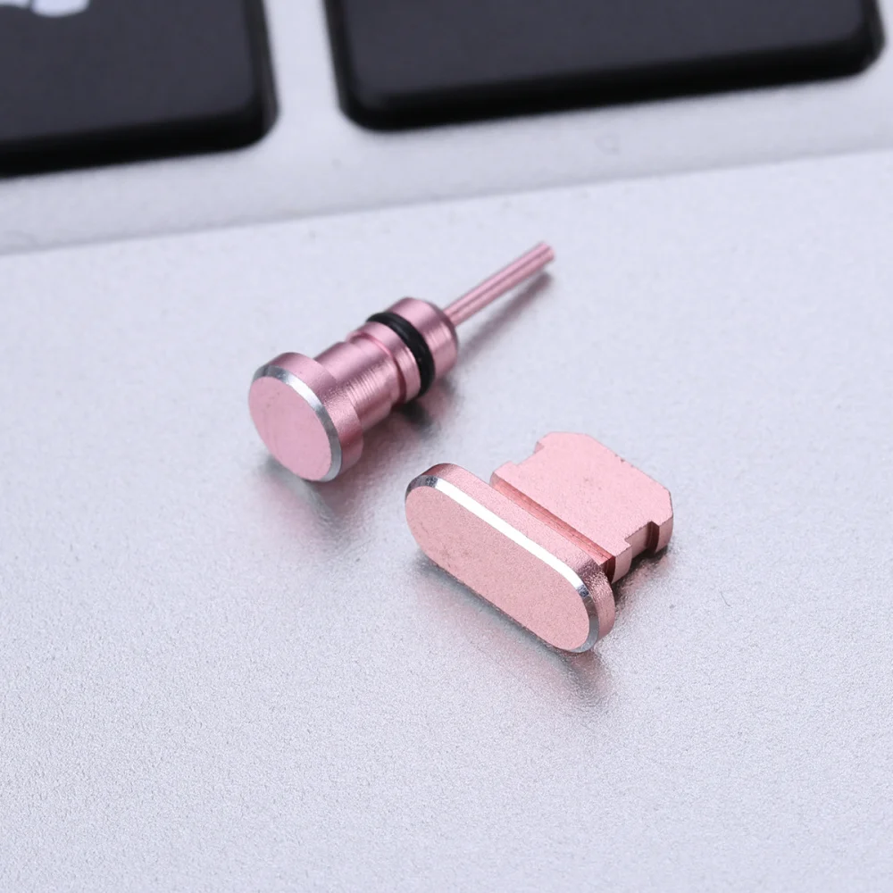 

2PCS/ Set 3.5mm Earphone Jack Anti Dust Plug And Charging Port Plug for iPhone X/ 8 Plus/ 7 Plus/ 7/ SE/ 6 Plus/6S / 6/ 5S/ 5C/